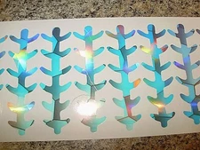 MOONSCAPE UV CLEAR Ladderback Die Cut Fishing Lure Tape 6 Sizes