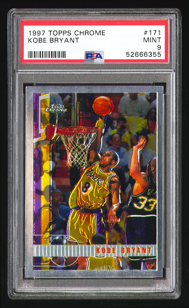 NBAカード1997 topps chrome set kobe bryant Kobe Bryant 1997 Topps Chrome #171 Refractor Price Guide