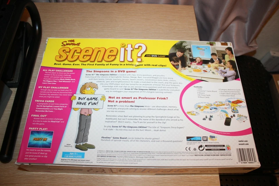 THE SIMPSONS Scene It DVD Game Trivia Mattel Board Game NIOB 2009  - Image 2 of 4