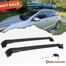 Us Stock For 2018-2026 Mitsubishi Eclipse Cross Black Cross Bars Roof Rack Rails