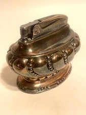 Vintage “Crown” Silver-Plated Ronson Table Lighter