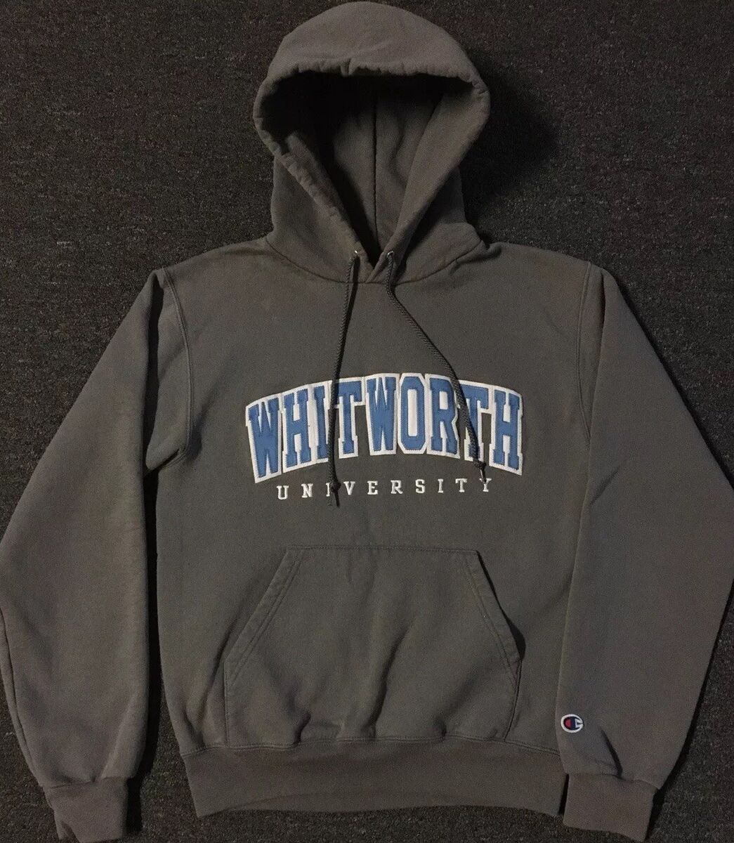 Vtg Champion Whitworth University Faded Hoodie XS College Vtg Champion Whitworth University Faded Hoodie XS College