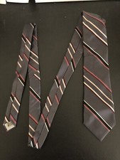 Vintage AUSTIN MANOR Mens Tie - Silk Blend - Multicolor Striped - 3" x 56-1/2"