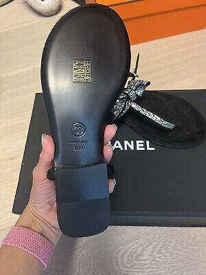 chanel bow sandals 7