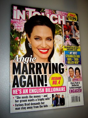 IN TOUCH MAGAZINE SEPTEMBER 3, 2018 Angelina Jolie is Marrying a Billionaire