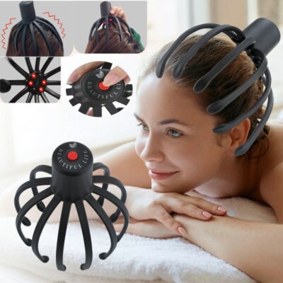 Electric Head Massager Scalp Hair Growth Head Relax Stress Relief Head Scratcher Scalp Stimulation Massage Claw Health Care Electric Head Massager Scalp Hair Growth Head Relax Stress Relief Head Scratcher Scalp Stimulation Massage Claw Health Care