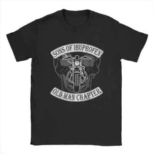 Cool Son Of Anarchy Ibuprofen T-Shirt Men Old Man Chapter Funny Biker Vintage Pu
