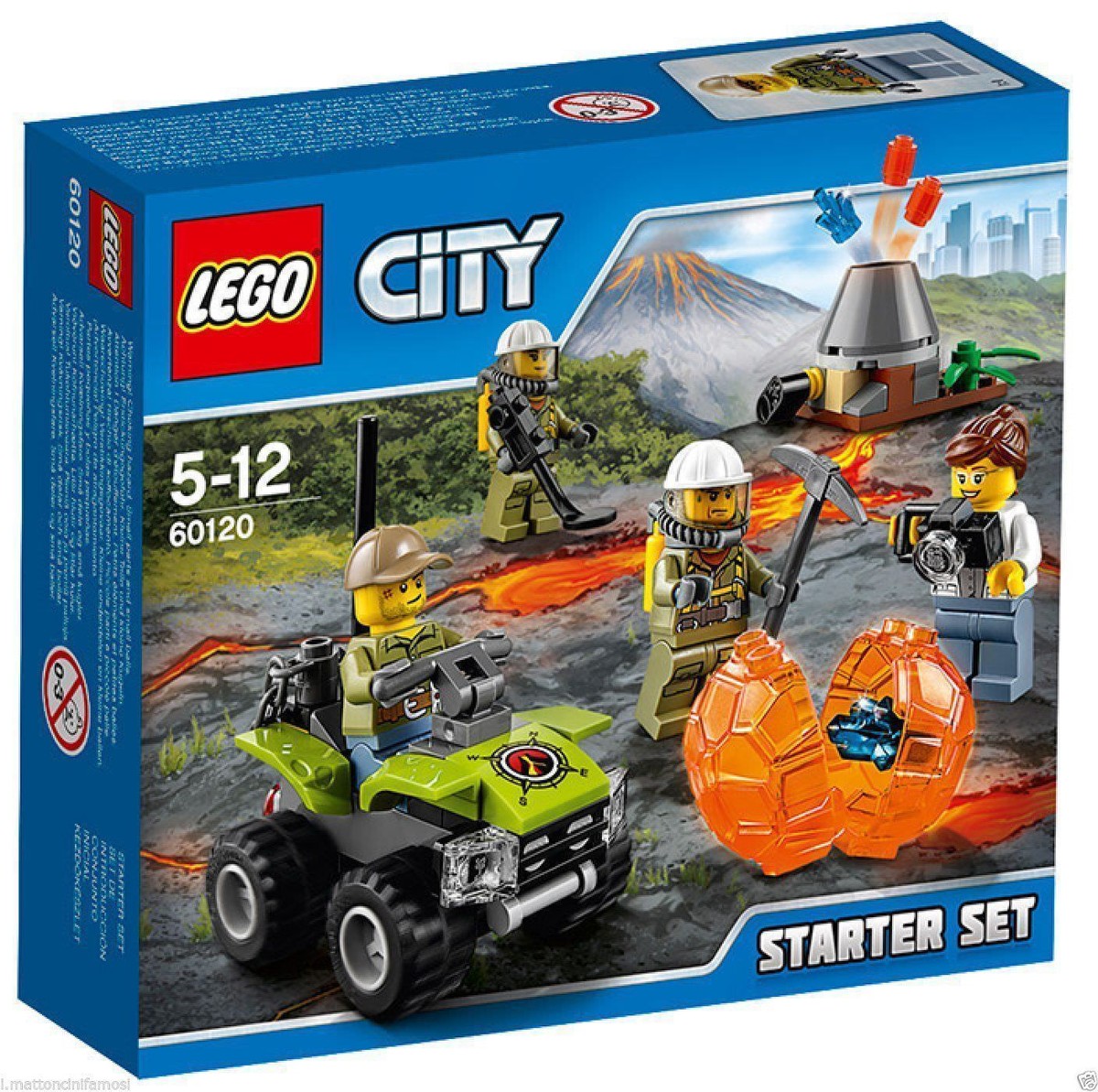 Lego City 60120 Starter Set Vulcano Acquisti Online su