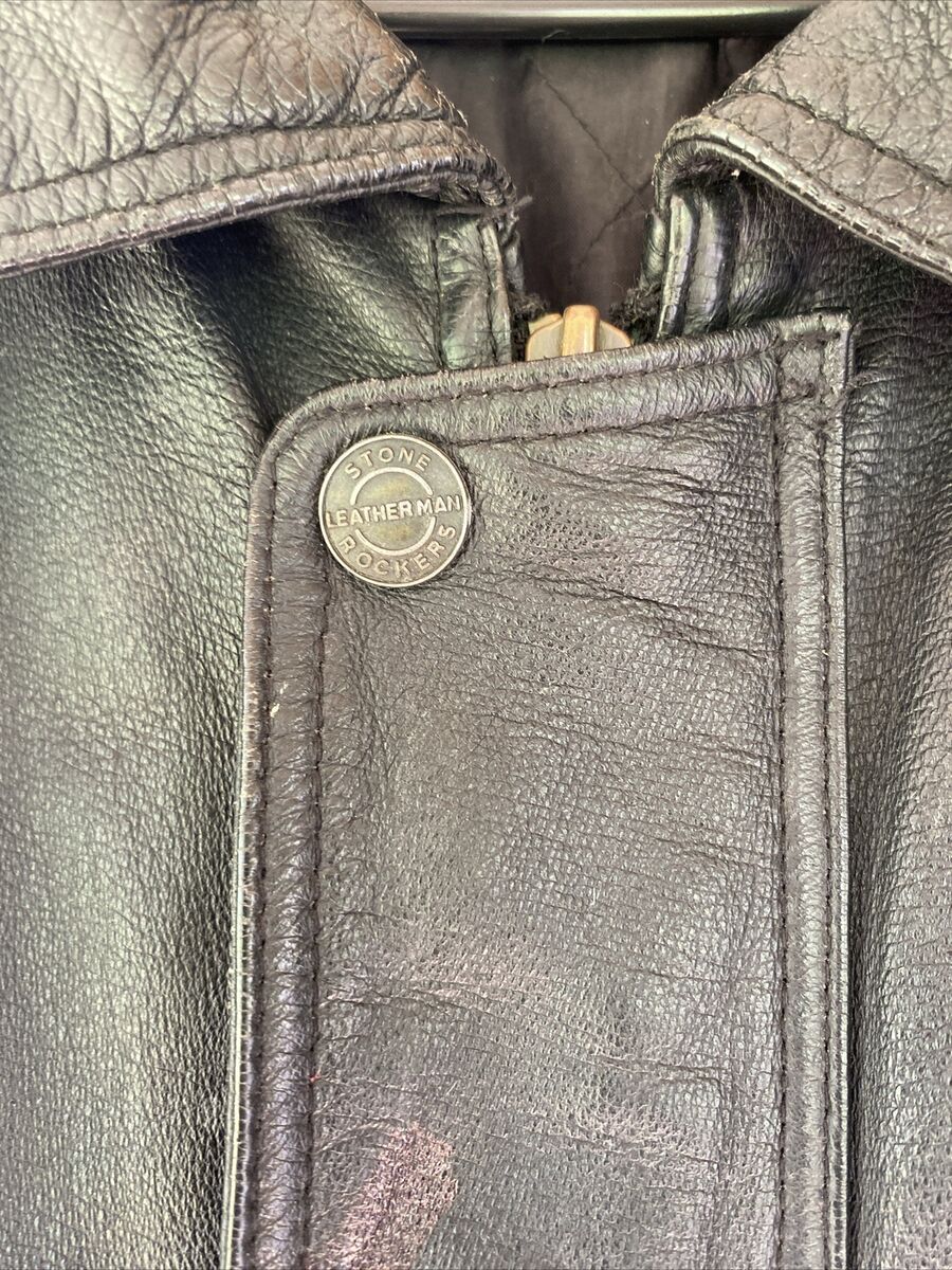 Vintage 1980s Stone Rockers Leather Man 100% Genuine Leather Vintage 1980s Stone Rockers Leather Man 100% Genuine Leather