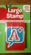 A Rubber Stamp NEW Wood Mount Teacher School Grade