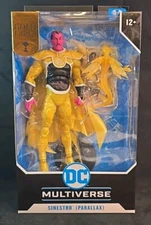 Mcfarlane DC Multiverse Gold Label Sinestro Parallax 7" Figure Green Lantern NEW