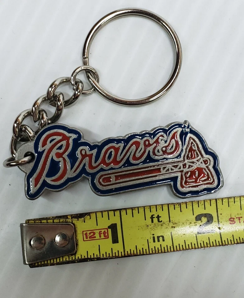 Vintage Atlanta Braves Authentic MLB Pewter Keychain 1992 Keyring Made In USA - Image 4 of 4