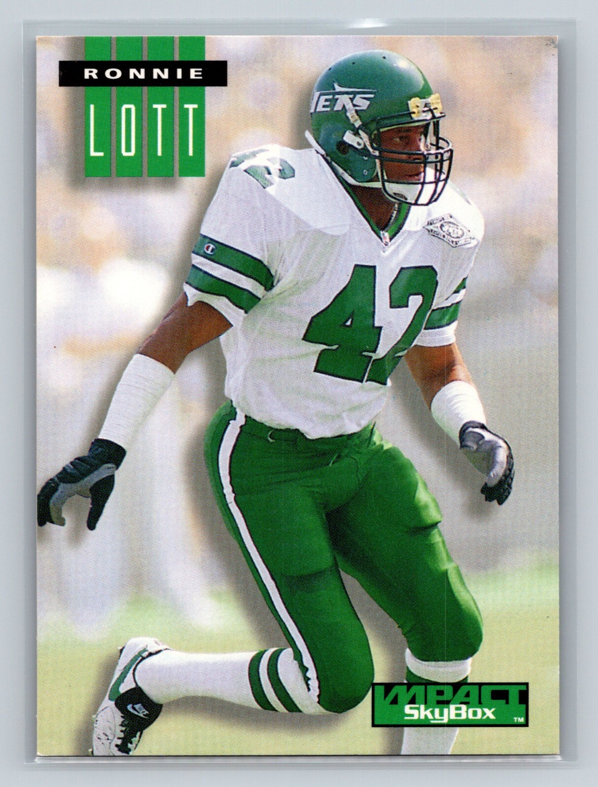 1994 SkyBox Impact Ronnie Lott New York Jets Card #193 - HOF