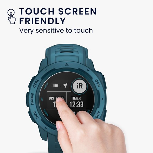 Set 2x Protezione Display in Vetro per Garmin Instinct - Zdjęcie 4 z 7