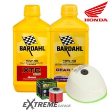 Tagliando Olio Motore Trasmissione Filtri Aria Olio Bardahl Honda Crf 450 R 2011