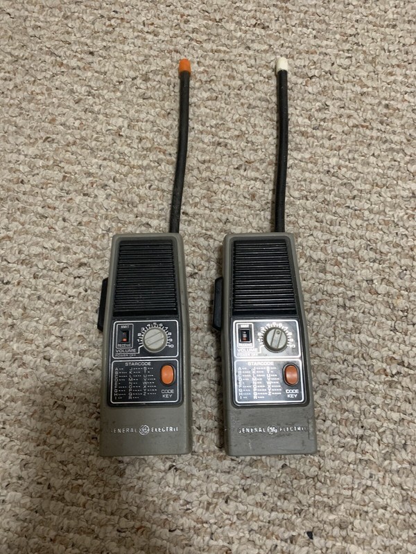 Vintage GE General Electric Walkie Talkie Model# 3-5954B- Morse Code- Works