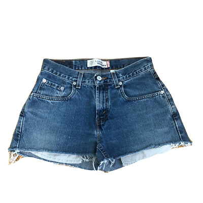Levis 569 Cut Off Jean Shorts Womens 27 