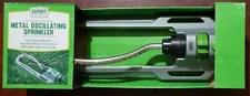 Expert Gardener 4,000 Sq. Ft. Metal Oscillating Sprinkler Adjustable Spray, NEW!