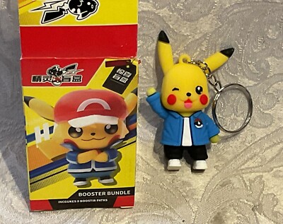 Japanese Anime Poke Character Keychain 3D Figure Backpack Luggage Clip