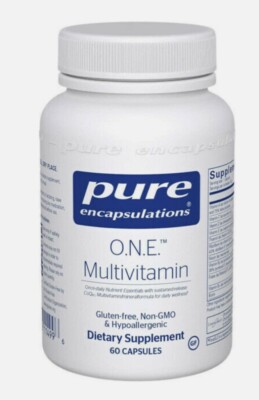 Pure Encapsulations O.N.E. Multivitamin Capsules - 60 Count Exp 12/2025
