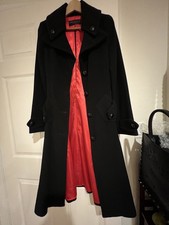 Gianfranco Rossi Cashmere Blend Gorgeous Designer Fitted Coat Size Small