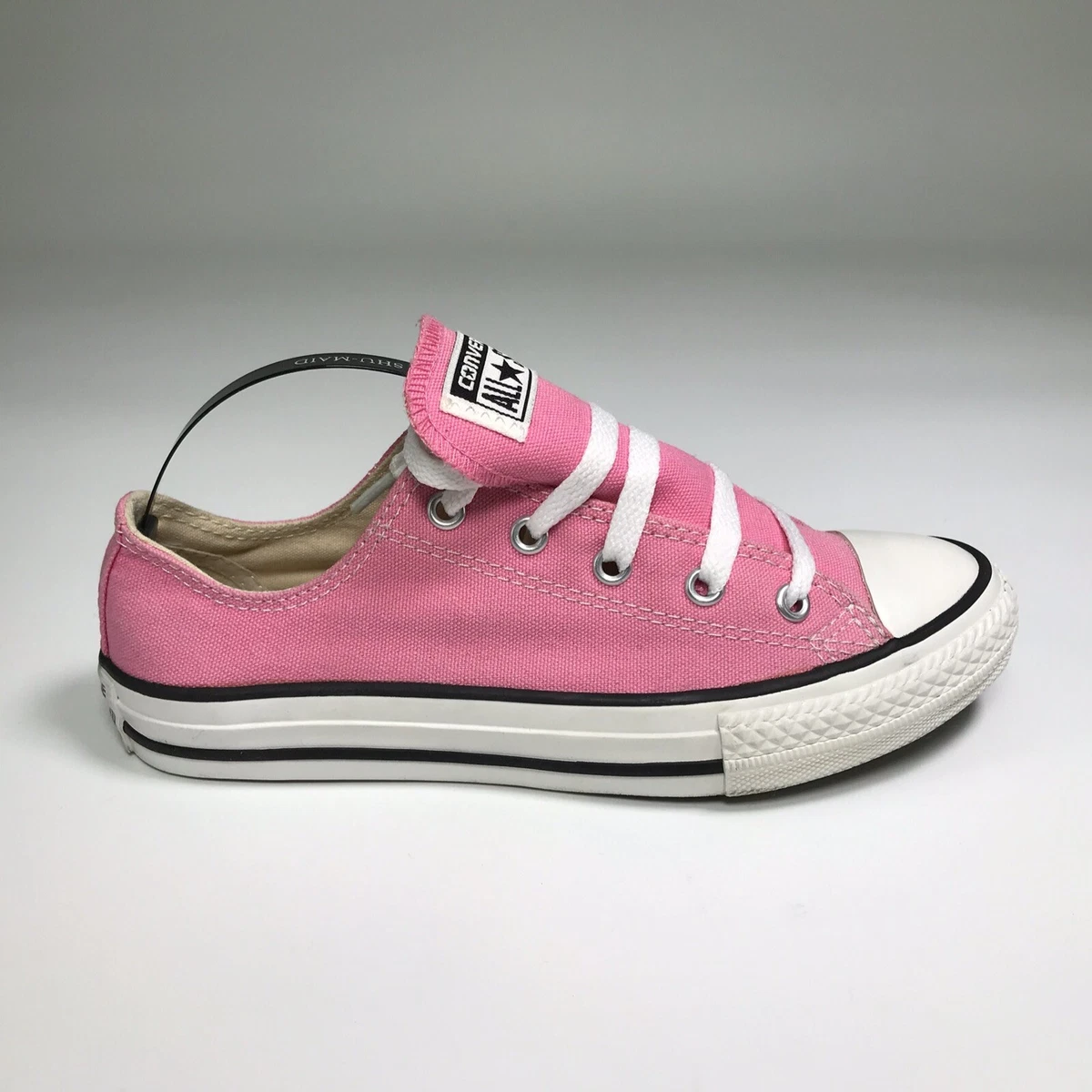 Converse Girls Chuck Taylor All Star Pink Low Trainers - Size UK 2 / EU 34  | eBay