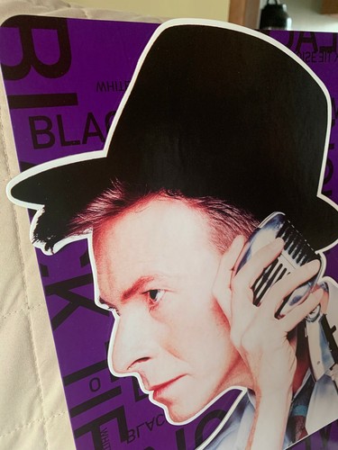 DAVID BOWIE Corbata Negra Ruido Blanco Promo Solo Contador Soporte Pantalla 1993 - Imagen 3 de 7