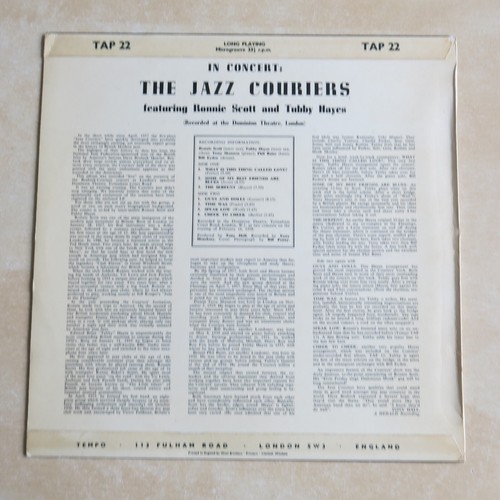 DIE JAZZ-KURIERE IM KONZERT mit Ronnie Scott und Tubby Hayes UK Vinyl-LP - Bild 2 von 11