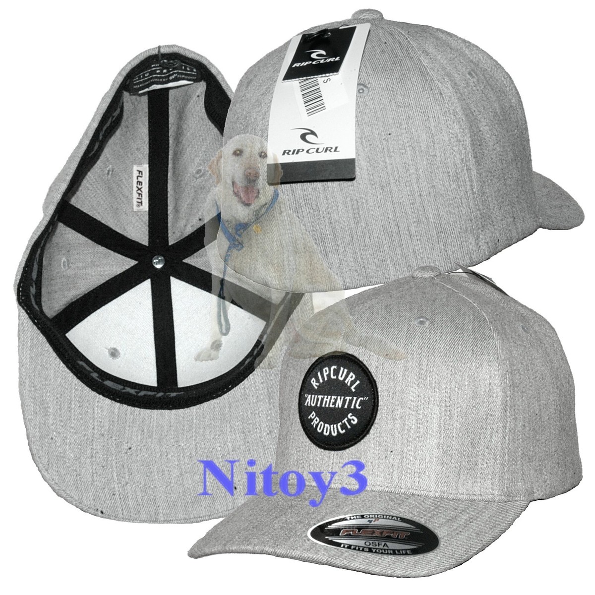 RIP CURL Passage Flexfit® Baseball Cap-Hat Men One Size Stretch Fit