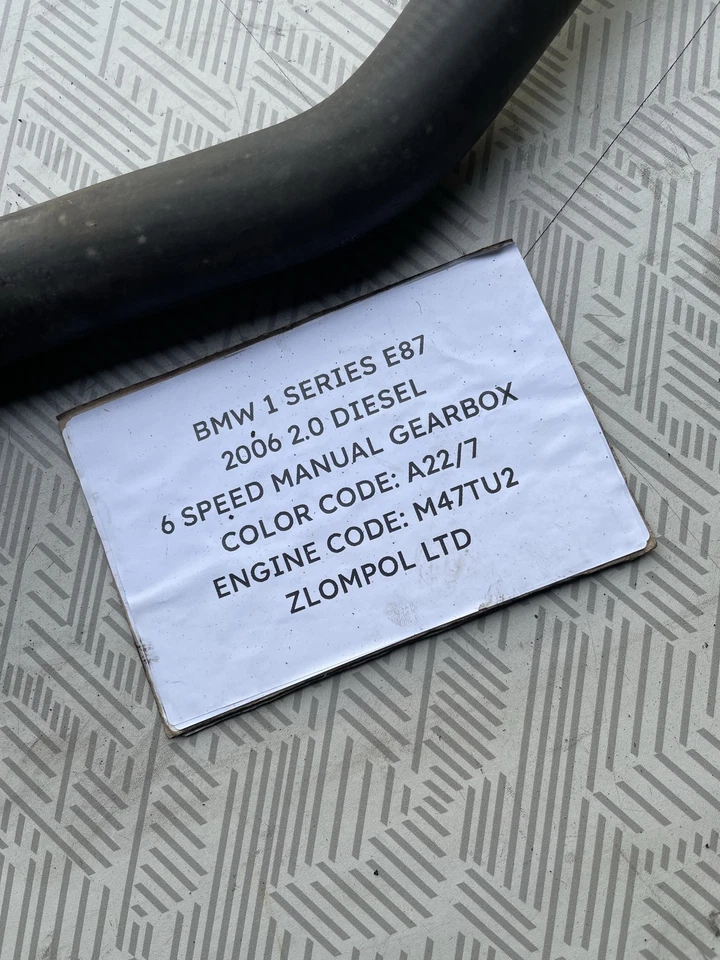 BMW 1 Series E87 2006 2.0D M47TU2 - Tubo manguera agua radiador 17127788881 Foto 2 de 4