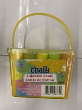 Sidewalk Chalk WASHABLE 20 Pieces Plastic Tub NEW SHIPS OUT TODAY FREE SHIPPING