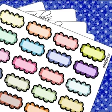 Bubble Colorful Doodles Note Jot Hand Drawn Planner Stickers Organizer Journals