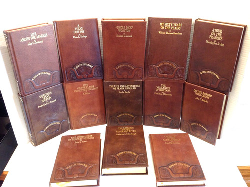 Vintage Time Life Classics of the Old West Leatherbound Books Lot of 13