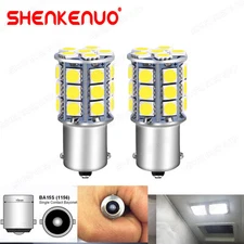 2X 1156 7506 P21W LED Reverse Backup Lights Bulbs 27LED Bright White Free Return