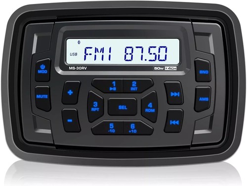 Récepteur multimédia Bluetooth audio marin étanche bateau radio AM/FM