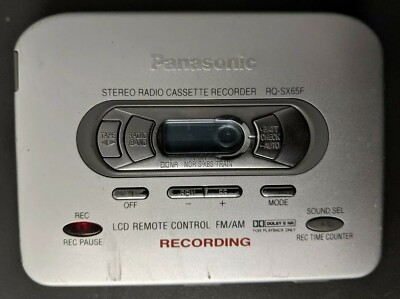 Panasonic RQ-SX65F シルバー カセットプレーヤー Panasonic RQ-SX65F Radio Cassette Recorder ---Spares or Repair