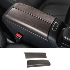 Oak Grain Central Console Armrest Box Cover Trim Fit For Benz GLA W156 2020-2022