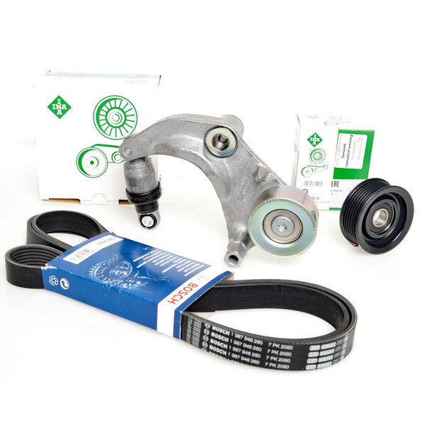 Bosch 7PK2060 Keilrippenriemen-Satz + Spanner FüR Civic Accord Honda-image