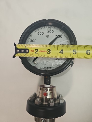 DURAGAUGE 45-1279-SS-04L-1500# 4.5 0-1500 PSI con SELLO DE DIAFRAGMA - Imagen 19 de 22