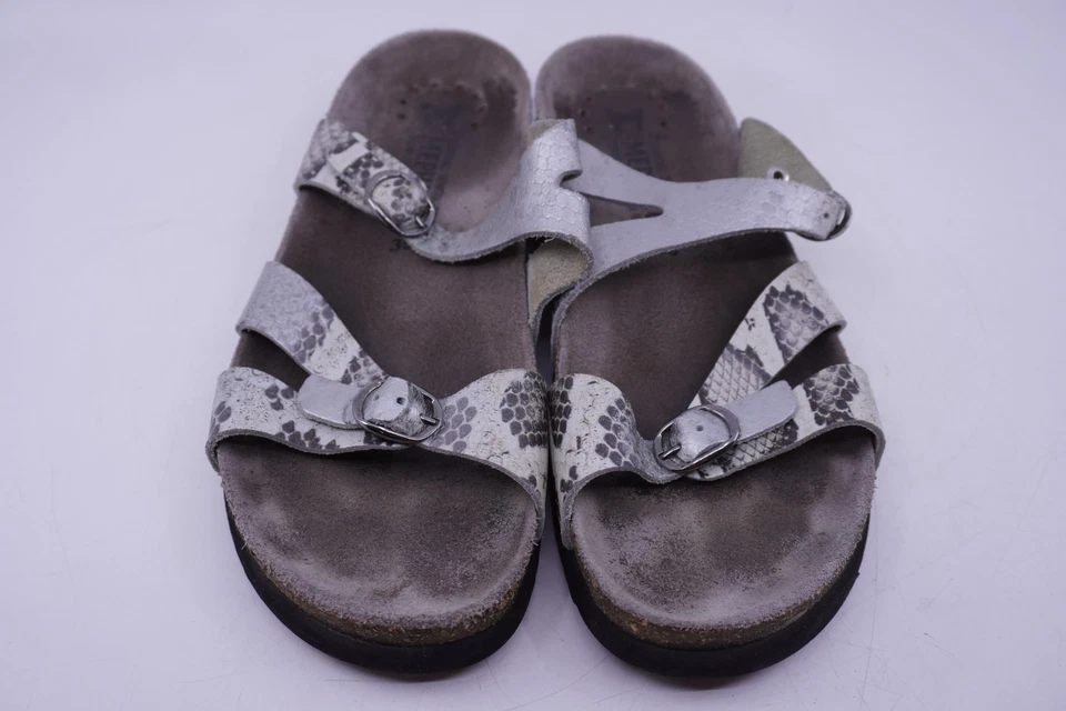 Sandalias de cuero con tiras Mephisto Helen para mujer talla EU 39 US 9 negras serpiente deslizable Foto 2 de 4