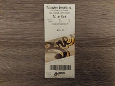 Milwaukee Brewers Vs Cincinnati Reds Tuesday Sept 26 2017 Ticket Stub