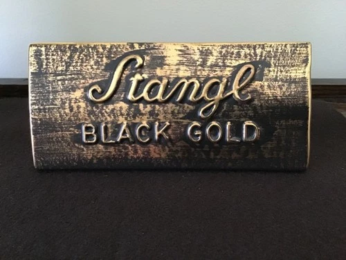 Stangl Pottery Black Gold Dealer Sign, Store Display Sign