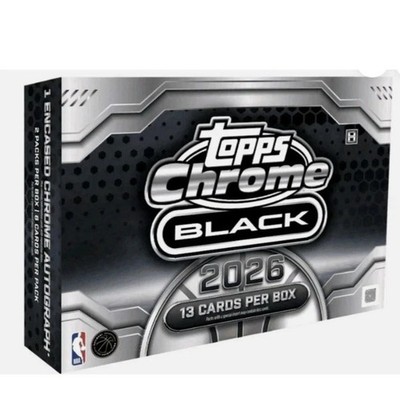 PRESALE 2025-26 Topps Chrome Black Basketball - Hobby Box Sealed