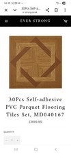 EVERSTRONG 30 Pcs SELF- ADHESIVE PVC PARQUET FLOOR TILES MD040167