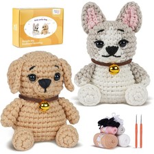 Crochet Kit for Beginners, Learn to Crochet, Include Easy Knitting Soft Yarn,...