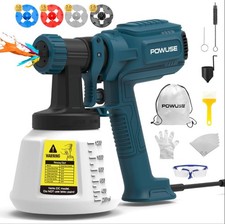 800w Corded Paint Sprayer 1200ml Container 4 Nozzles 3 Spray Patterns HVLP Paint