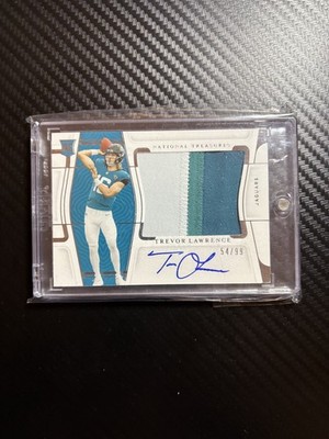 2021 Panini National Treasures Trevor Lawrence Rookie Patch Auto /99 #RMS-TL RPA