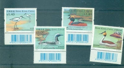 Hong Kong - Sc# 1052-5. 2003 Birds With Barcode. MNH $4.50.