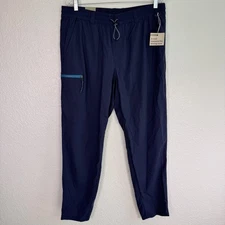 REI Trailmade Joggers Mens Large Hiking Pants Trail Pant Blue UPF 50+ NEW
