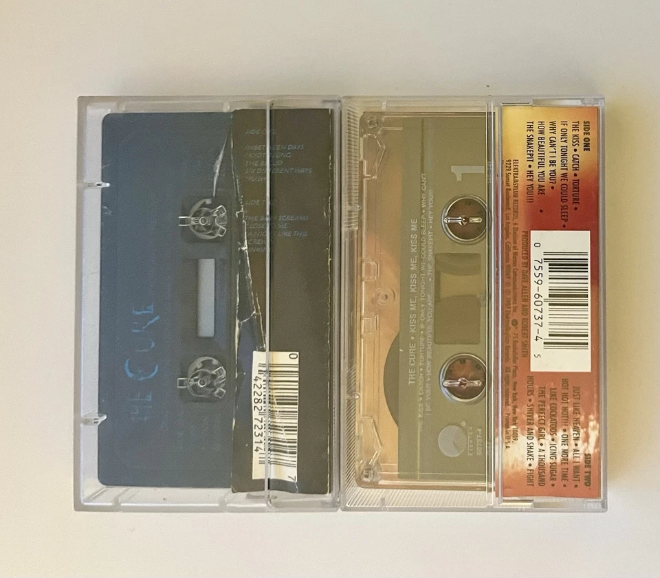 The Cure, Kiss Me Kiss Me Kiss Me + The Head On The Door Cassette Tape, RARE - Image 4 of 4